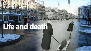 The Nazi's Terrifying Siege of Leningrad Mashed Up With the Actual City
